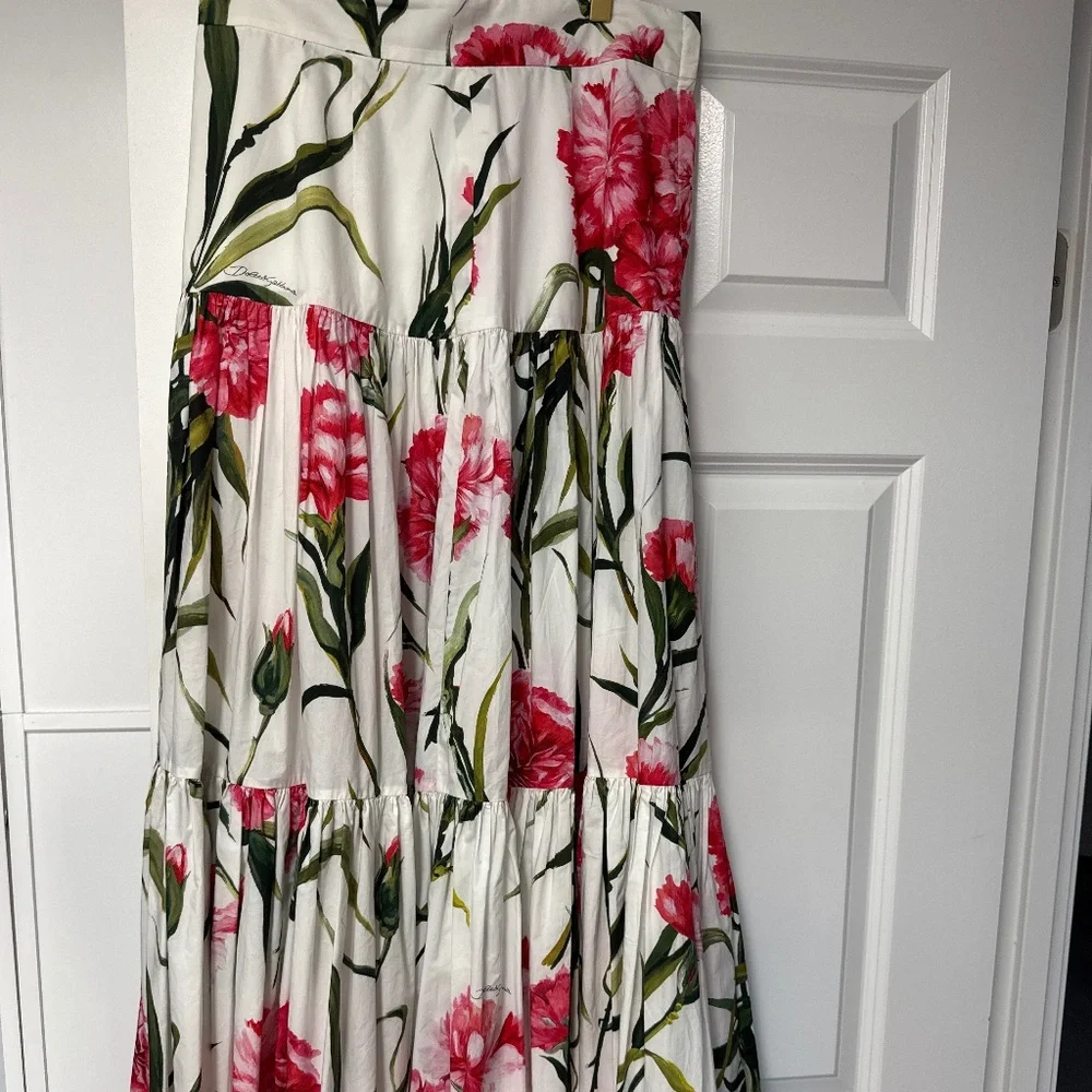 Dolce and Gabbana long floral skirt
